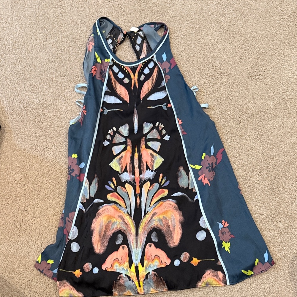 Free People Colorful Pattern Dress